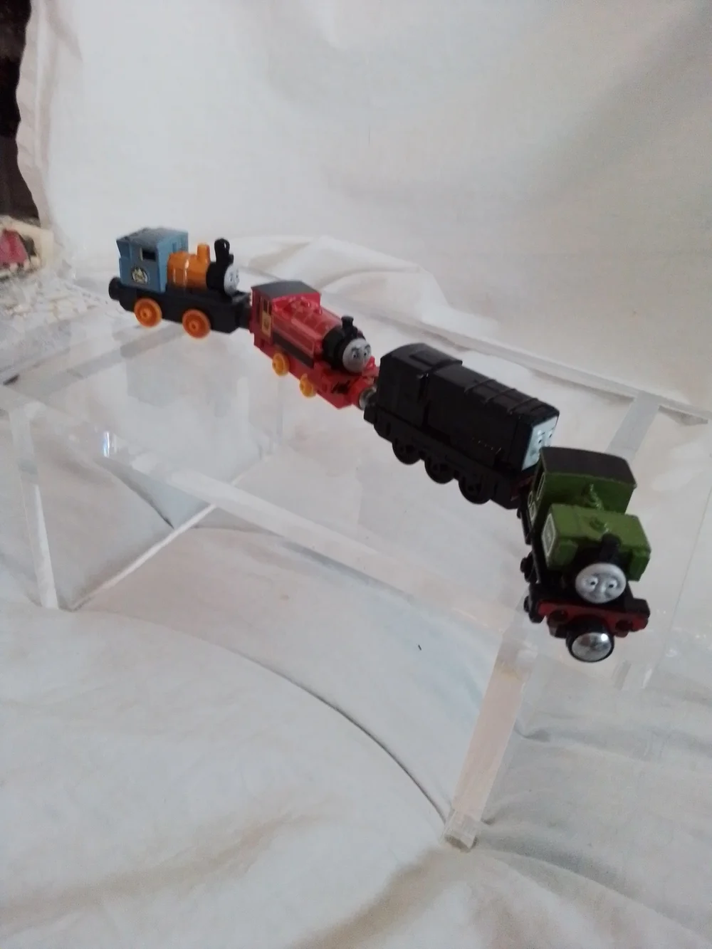 Thomas & Friends Four-Piece Mini Train Set - Blue, Red, Black, Green